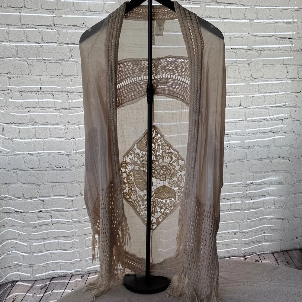 CHIC FRINGE CROCHET DUSTER - Picture 1 of 7